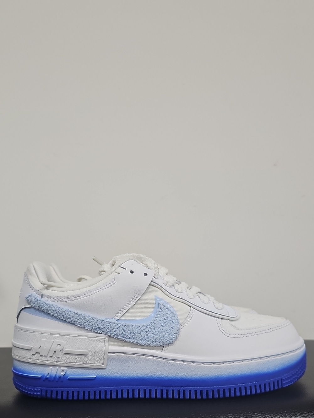 Nike Air Force 1 Shadow Chenille Swoosh Blue Tint Size Women's 7 Sku FJ4567 100